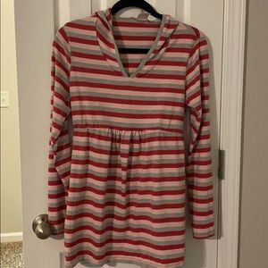 Motherhood Maternity Hoodie :: Pinks and Gray